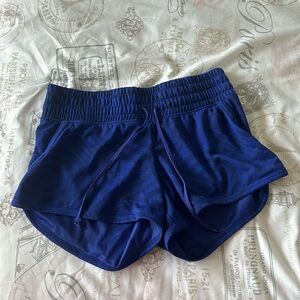 Blue Reebok athletic shorts
